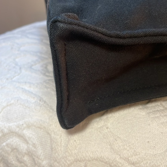Pre Loved Authentic HERMES  Fourre Tout PM Hand Bag Canvas Black and gray - Picture 5 of 10